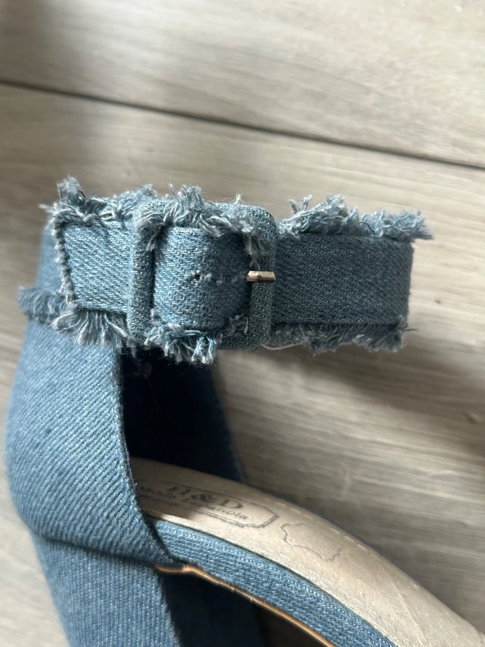 Jeansandalen met blokhak - Hakken 10 cm - Y2K-stijl - Maat 39 - Als nieuw – photo 6